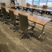 Wood Modular Rolling Nesting Training Table w/ Power